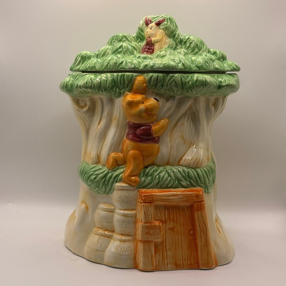VTG RARE Disney Winnie the Pooh Friendship Cookie Jar Tigger Eeyore Piglet
